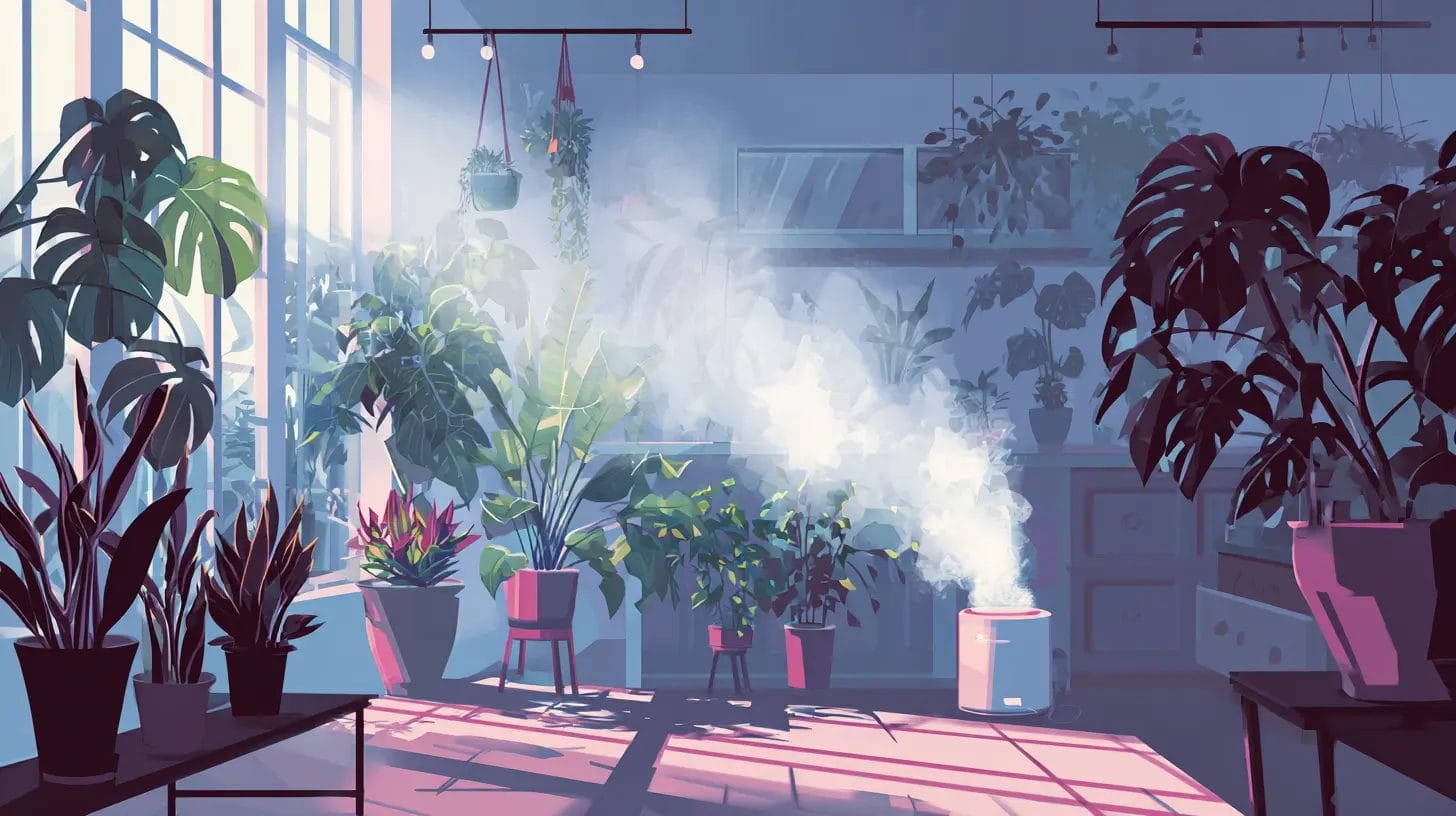 Illustration of Humidity and Light